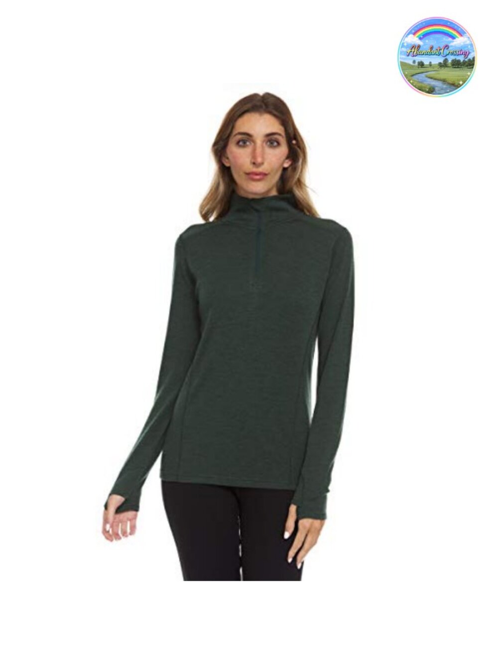 Merino Wool Midweight 1/4 Zip Base Layer Midlayer